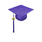 Child Shiny Purple Cap & Tassel - Preschool & Kindergarten Graduation