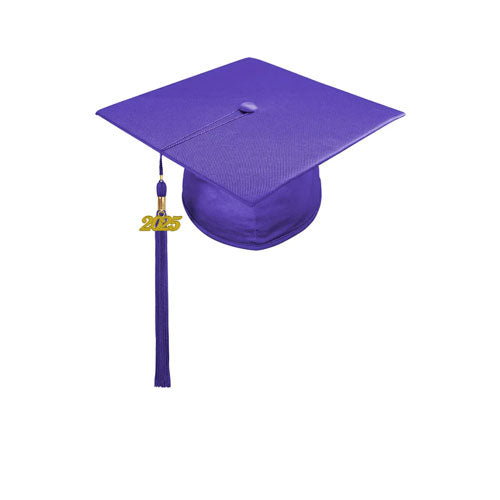 Child Shiny Purple Cap & Tassel - Preschool & Kindergarten Graduation