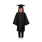 Child Matte Black Cap & Gown - Preschool & Kindergarten