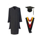 Classic Masters Graduation Cap, Gown, Tassel & Hood Package