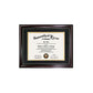 Certificate Document Recycled Polystyrene Frame with Black Gold Double Mat for 8.5"*11" - 2 Colors Available