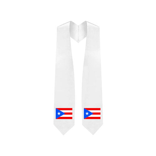 Puerto Rico Embroidered Patch Stole - Puerto Rican Flag Patch Sash