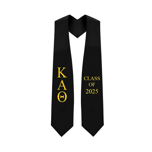 Kappa Alpha Theta Greek Lettered Stole w/ Year