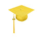 Child Shiny Gold Cap & Tassel - Preschool & Kindergarten Graduation