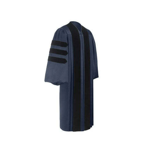 Deluxe Navy Blue Doctoral Gown