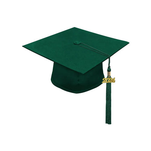 Matte Hunter High School Cap & Tassel - Graduation Caps