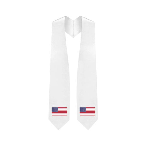 USA Embroidered Patch Stole - American Flag Patch Sash