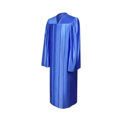 Shiny Royal Blue Bachelors Graduation Gown - College & University