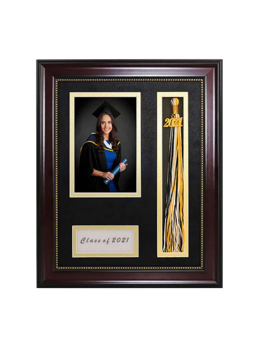 Graduation Shadow Box Frame for Photo with Tassel Insert - 3 Sizes Available