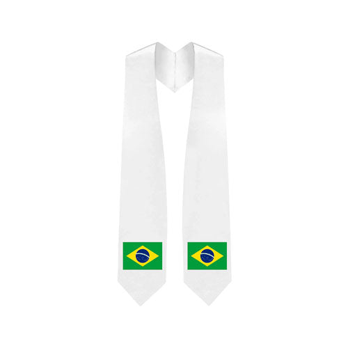 Brazil Embroidered Patch Stole - Brazilian Flag Patch Sash