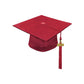 Matte Red High School Cap & Tassel - Graduation Caps