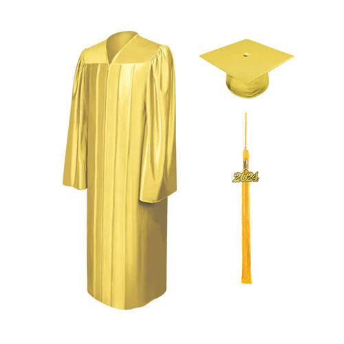 Shiny Gold Bachelors Cap & Gown - College & University