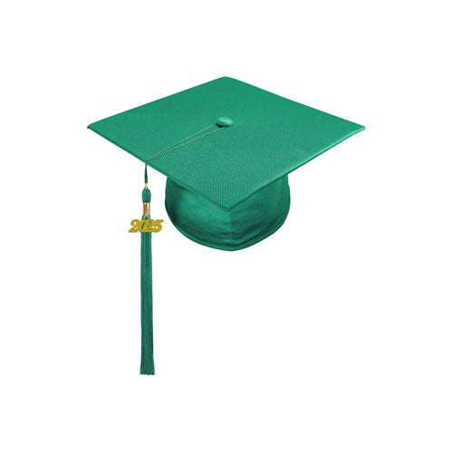 Child Shiny Emerald Green Graduation Cap & Tassel - Preschool & Kindergarten Graduation