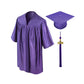 Child Shiny Purple Graduation Cap & Gown - Preschool & Kindergarten