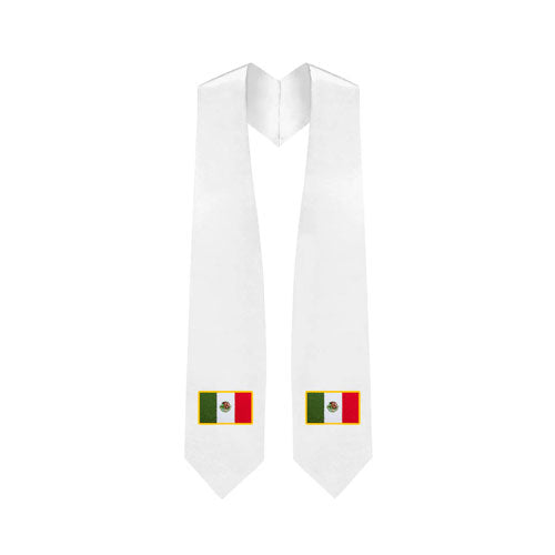 Mexico Embroidered Patch Stole - Mexican Flag Patch Sash