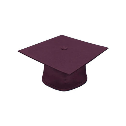 Matte Maroon Bachelors Graduation Cap - College & University