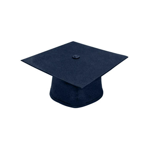 Matte Navy Blue Bachelors Graduation Cap - College & University