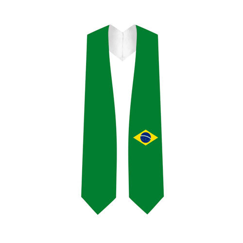 Brazil Graduation Stole - Brazil Flag Sash