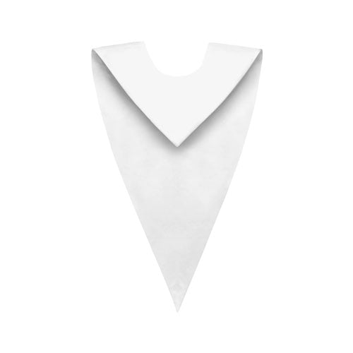 White Graduation V Stole