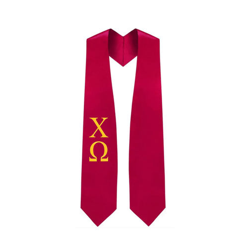 Chi Omega Greek Lettered Stole