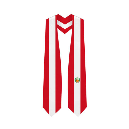 Peru Graduation Stole - Peru Flag Sash