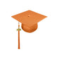 Shiny Orange High School Cap & Tassel - Graduation Caps