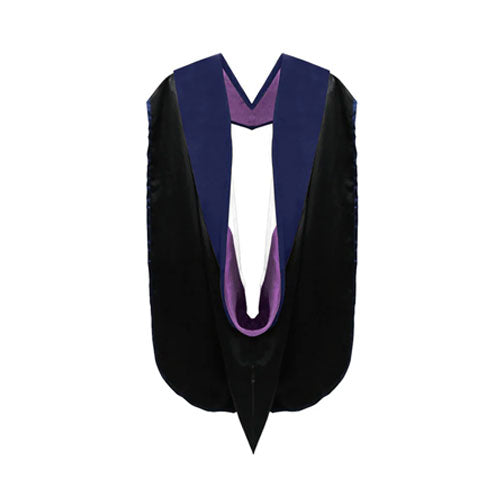 PHD Hood Dark Blue Velvet - Purple & White