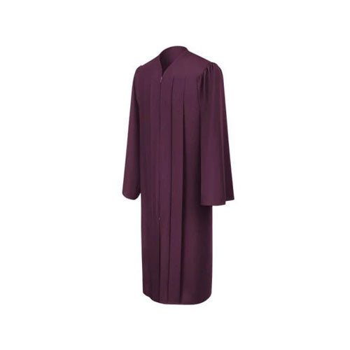 Matte Maroon Bachelors Graduation Gown - College & University