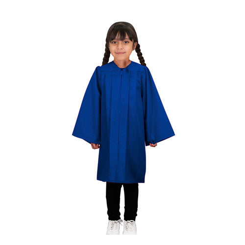 Child Matte Royal Blue Graduation Gown - Preschool & Kindergarten Gowns