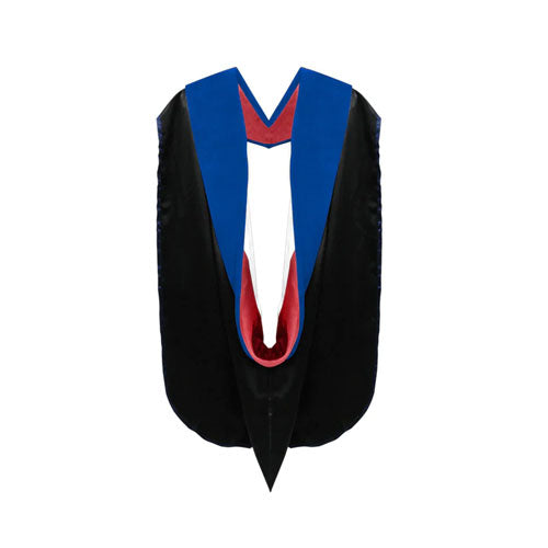 PHD Hood Royal Blue Velvet - Red & White