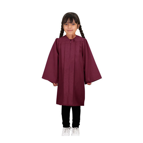 Child Matte Maroon Graduation Gown - Preschool & Kindergarten Gowns