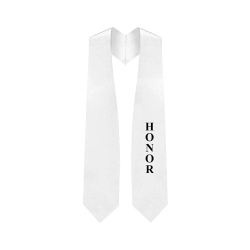 White Honors Stole for Graduation