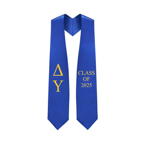 Delta Upsilon Greek Lettered Stole w/ Year