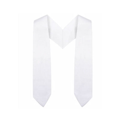 White Preschool / Kindergarten Graduation Stole