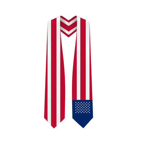 USA Graduation Stole - USA Flag Sash