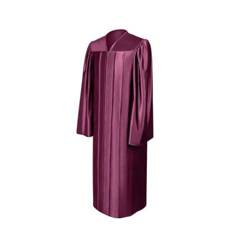 Shiny Maroon Bachelors Graduation Gown - College & University