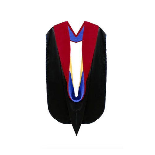 Doctor of Theology Hood - Royal Blue & Golden Yellow