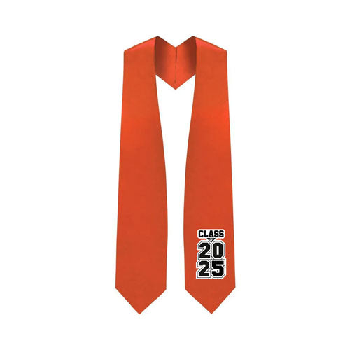 Orange "Class of 2024" Graduation Stole