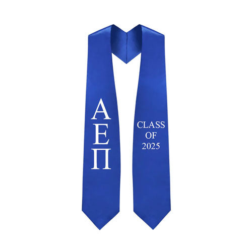 Alpha Epsilon Pi Greek Lettered Stole w/ Year