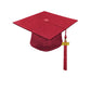 Child Matte Red Cap & Tassel - Preschool & Kindergarten Graduation