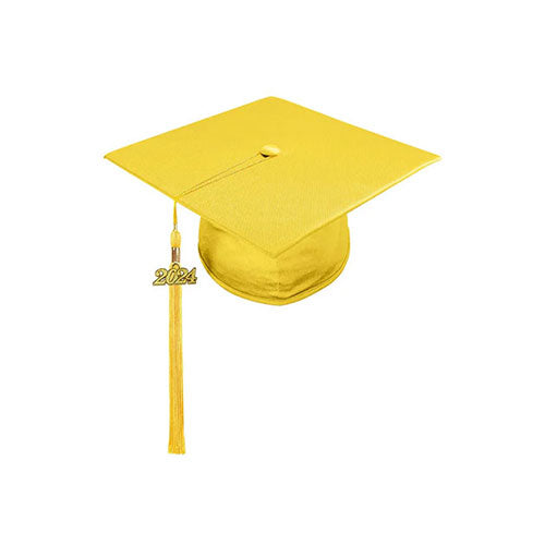 Shiny Gold High School Cap & Tassel - Graduation Caps