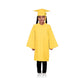 Child Matte Gold Graduation Cap & Gown - Preschool & Kindergarten