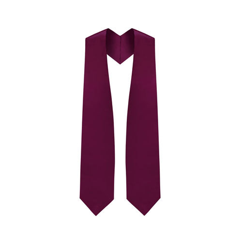 Maroon Graduation Stole - Maroon College & High School Stoles