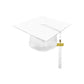 Child Matte White Cap & Tassel - Preschool & Kindergarten Graduation