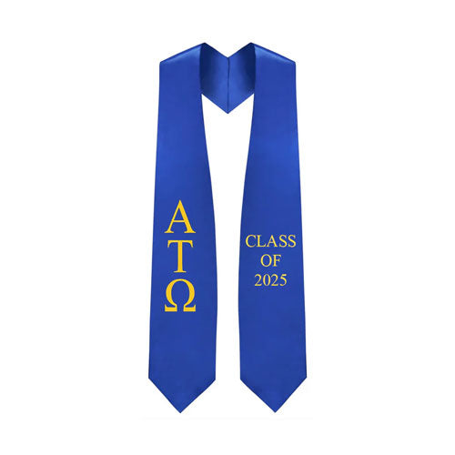 Alpha Tau Omega Greek Lettered Stole w/ Year