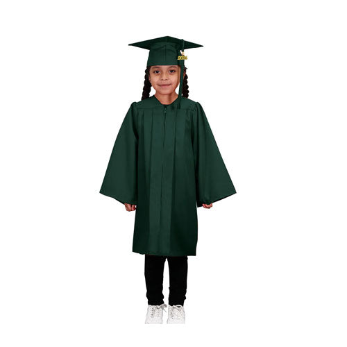 Child Matte Hunter Graduation Cap & Gown - Preschool & Kindergarten