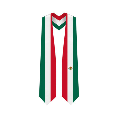 Mexico Graduation Stole - Mexico Flag Sash