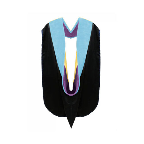 Doctor of Education Hood - Purple & Golden Yellow