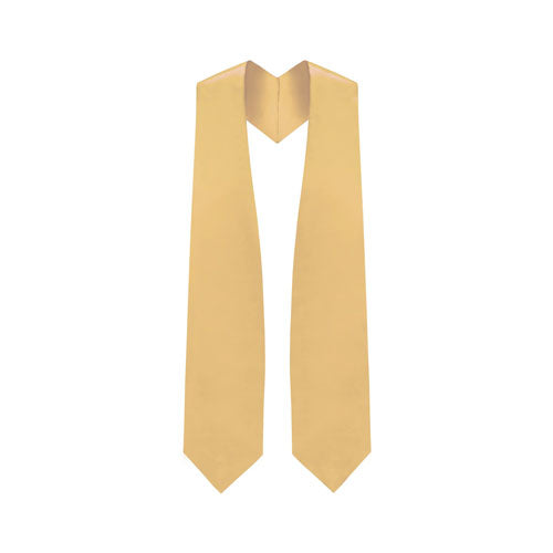 Antique Gold Graduation Stole - A. Gold College & High School Stoles