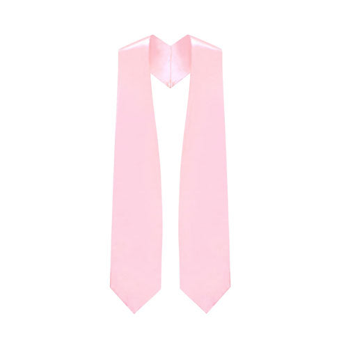 Pink Graduation Stole - Pink College & High School Stoles